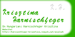 krisztina harnischfeger business card